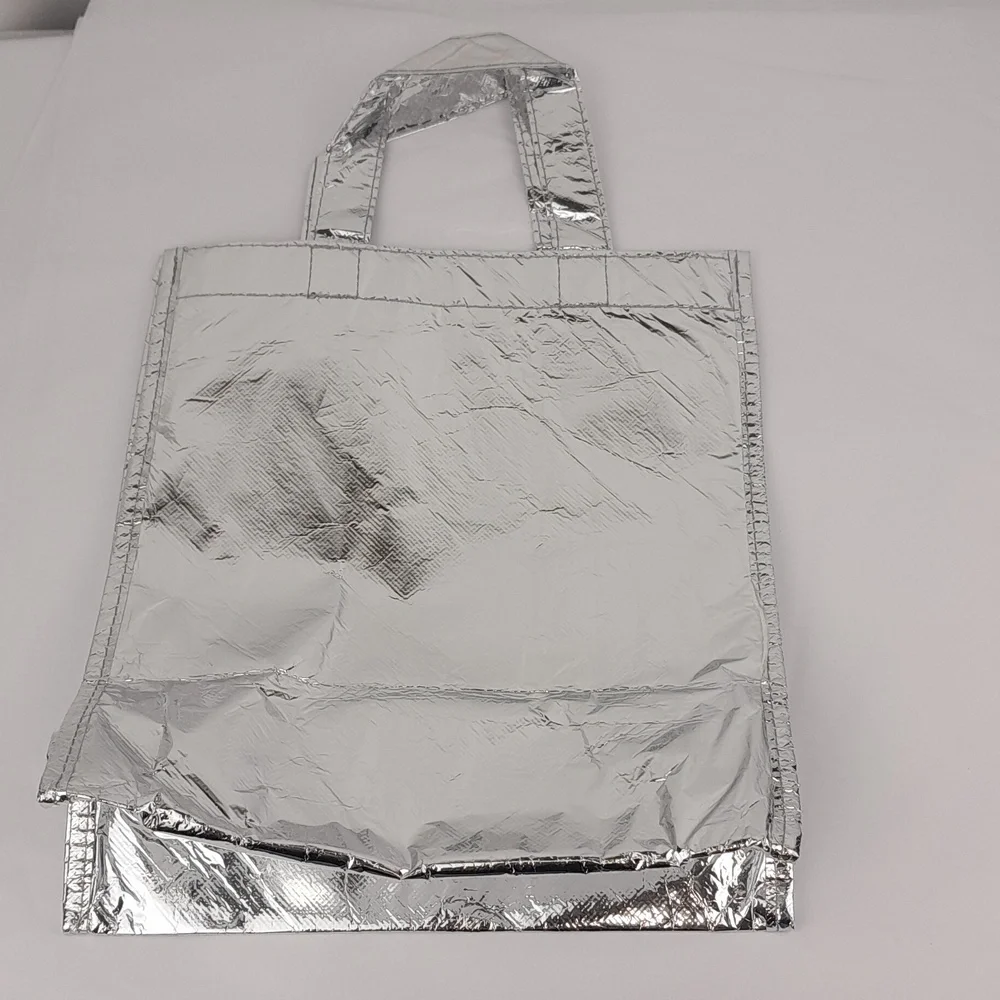 2 Gold & Silver Metallic French Party Favor Gift Bags